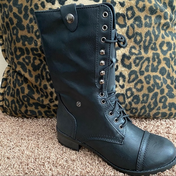 Soda Lace Up Boots - Picture 2 of 8